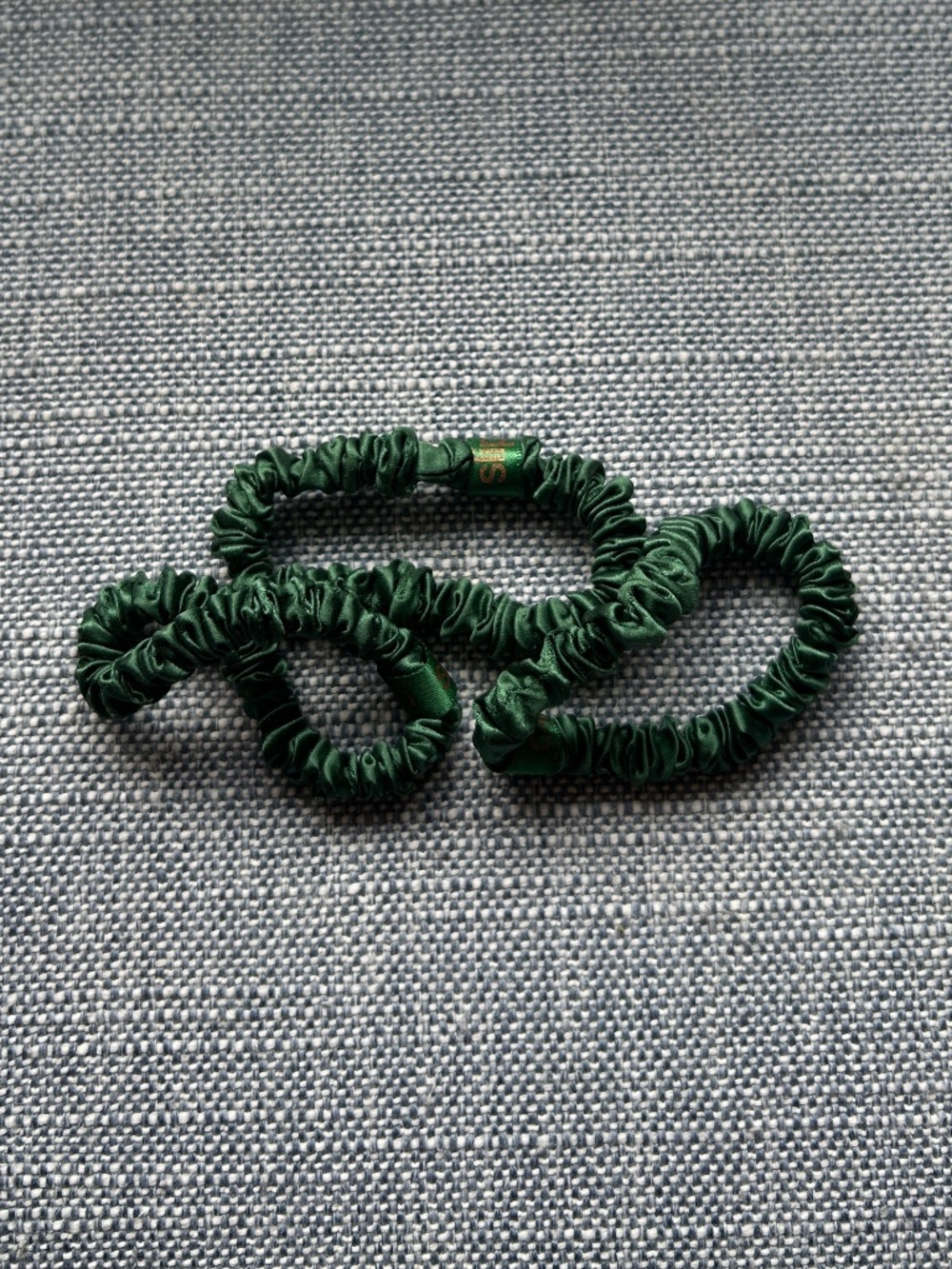3 Pure Silk SLIP Skinny Scrunchies: Anti-Crease, Anti-Breakage Slipsilk™ Design